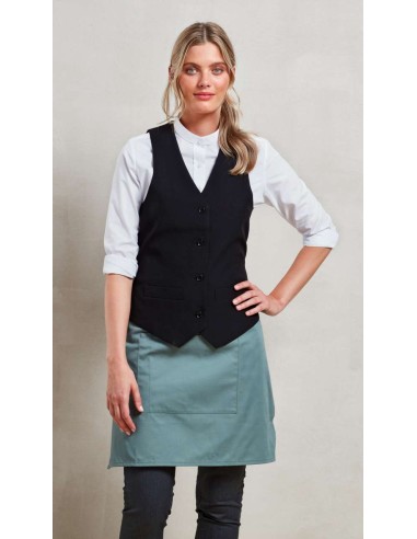 PRE-PR623-Womens Lined Polyester Waistcoat
